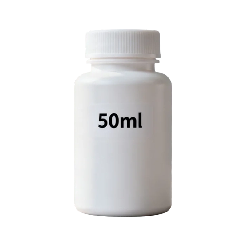 50 ml 100 ml okrúhla prázdna plastová fľaštička na lieky z HDPE